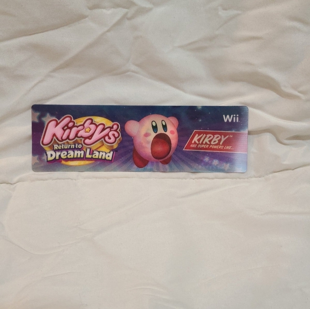 Kirby's Return to Dreamland Lenticular Bookmark 2011 Giveaway